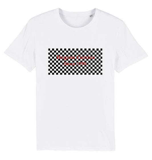 Damier Tee-shirt blanc - bogossgenius