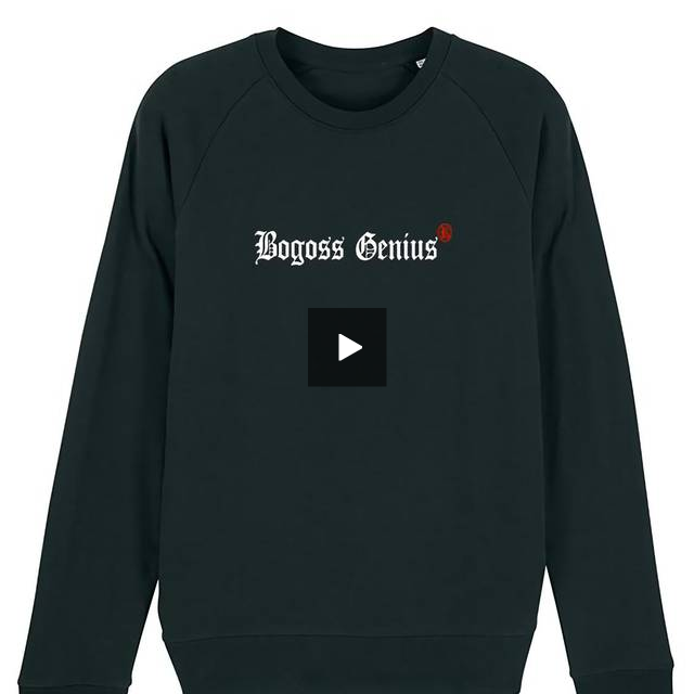 Sweatshirt noir Bogoss Genius® old eng - bogossgenius