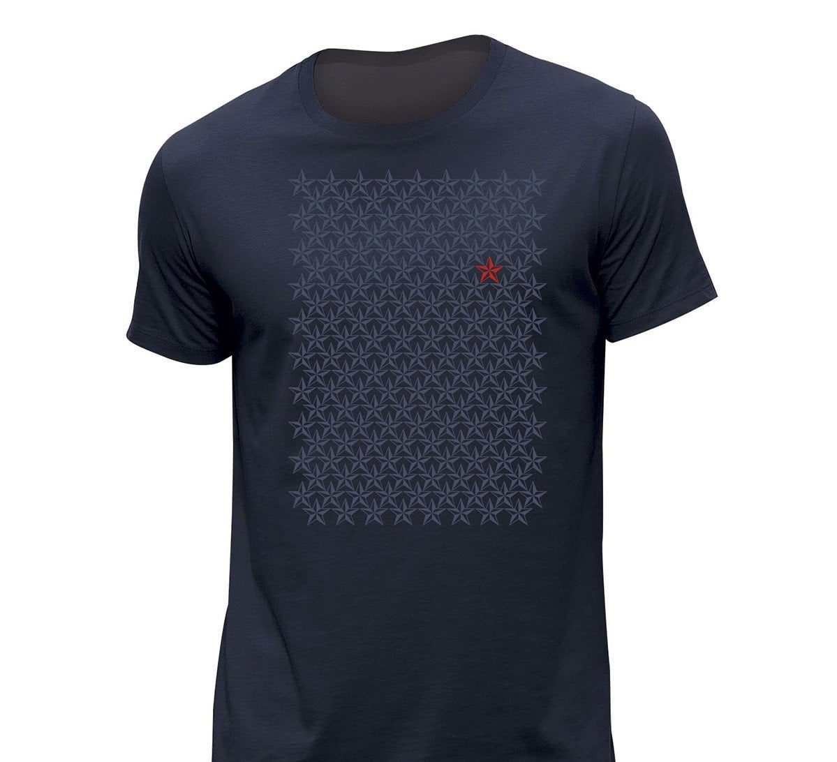 Tshirt Blue Navy Stars - bogossgenius