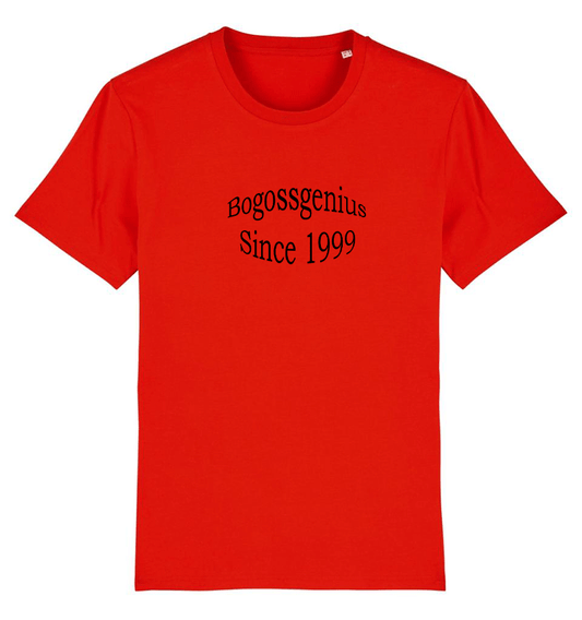BG 1999 Organic Cotton Plain Red T-Shirt