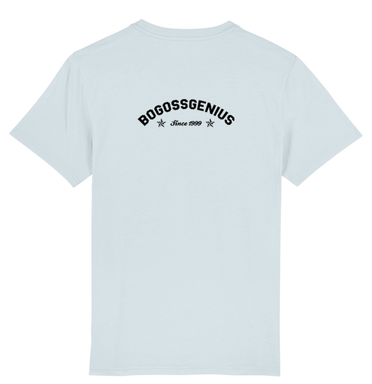 Skate icon t-shirt bleu imprimé - bogossgenius