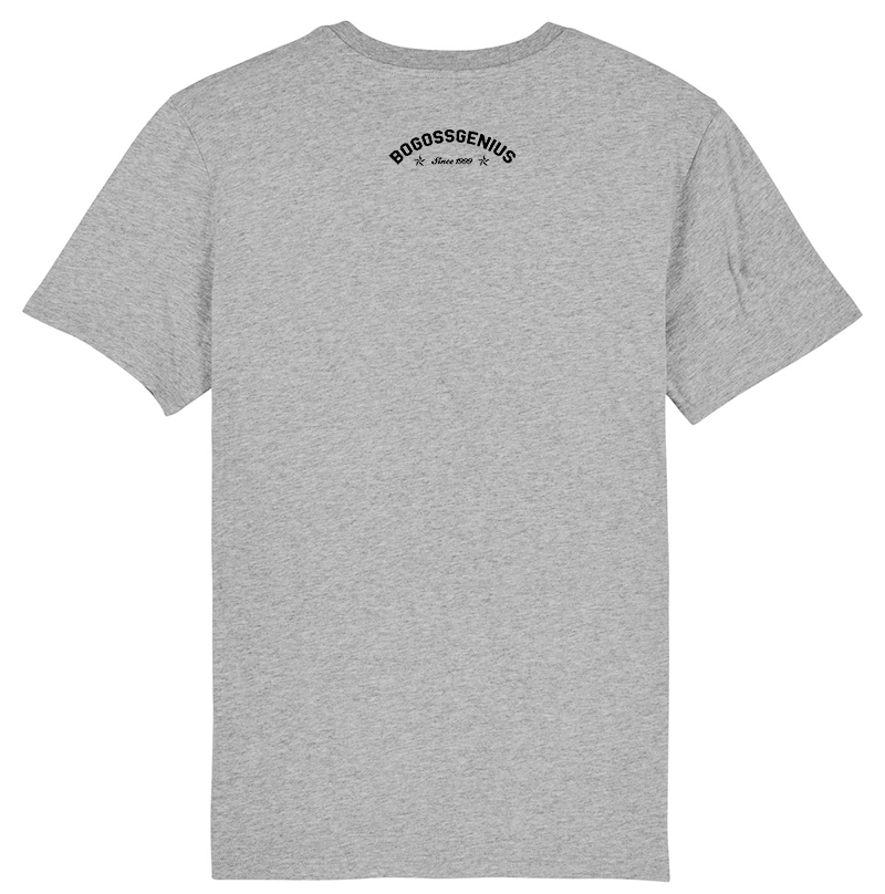 PENTAGRAMME ÉTOILE 5 BRANCHES T-SHIRT GRIS COTON BIO - bogossgenius