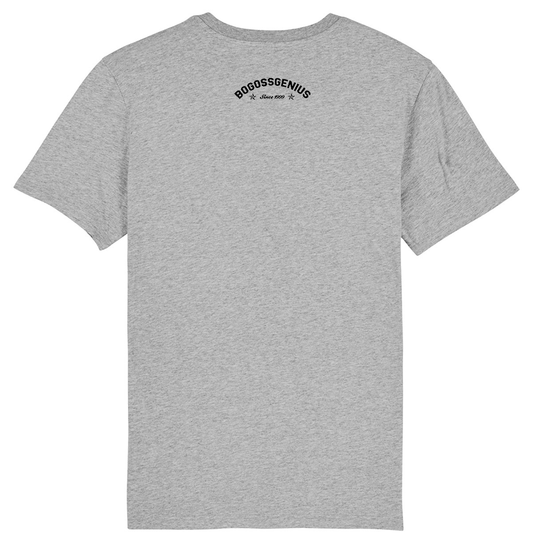 PENTAGRAMME ÉTOILE 5 BRANCHES T-SHIRT GRIS COTON BIO - bogossgenius
