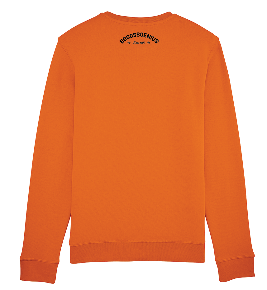 Sweat orange à message Be The Best - bogossgenius