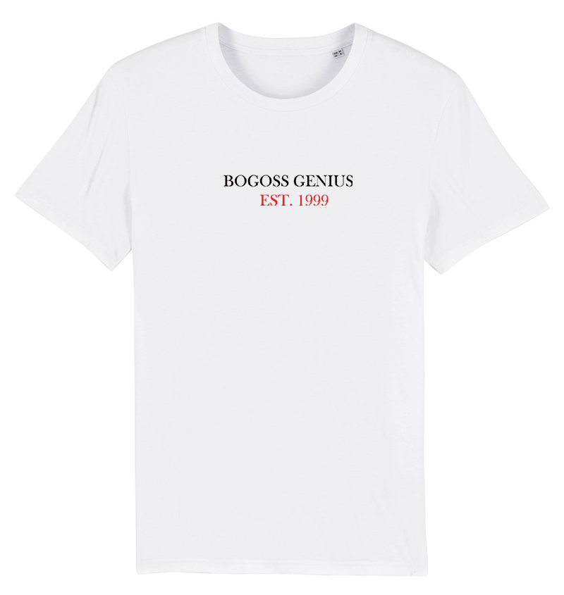 T-shirt blanc BG Est. 1999 - bogossgenius