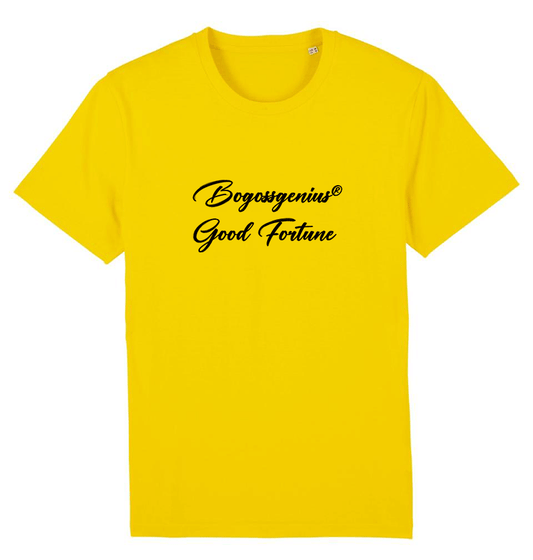 T-SHIRT JAUNE OR BOGOSSGENIUS® GOOD FORTUNE BG