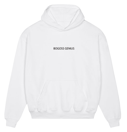 WHITE ORGANIC COTTON SWEATHIRT BOGOSSGENIUS®