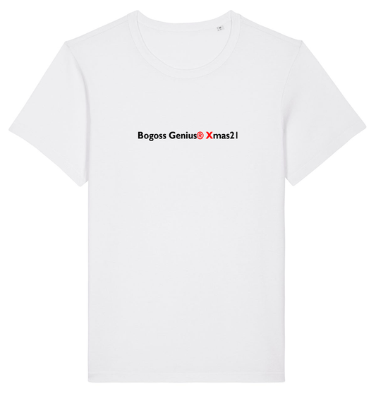 Camiseta blanca de Navidad 2021 de Bogoss Genius®