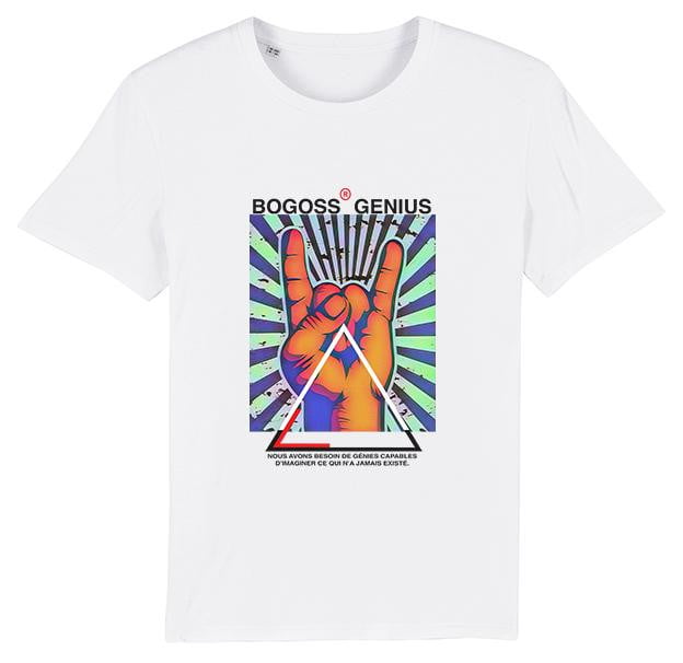 T-shirt à manches courtes fingers - bogossgenius