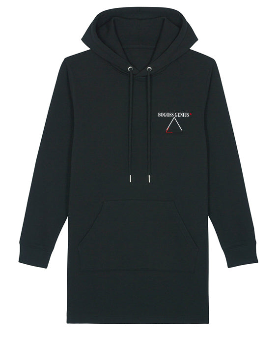 La robe noire sweat à capuche imprimé girafe BG Street Design - bogossgenius