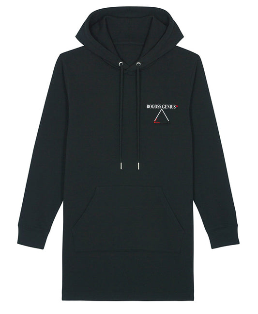 La robe noire sweat à capuche imprimé girafe BG Street Design - bogossgenius