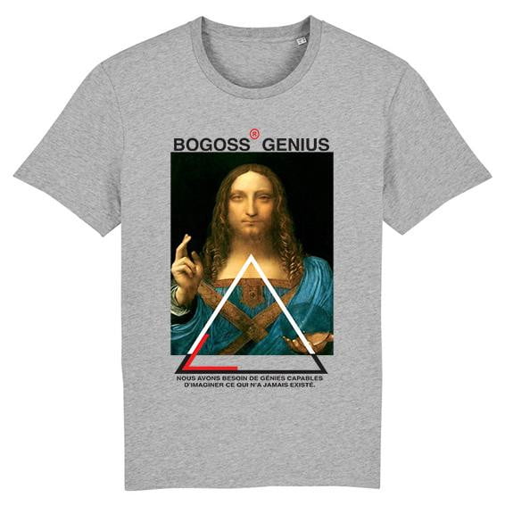 Léonard de Vinci Salvator Mundi T-SHIRT BG - bogossgenius