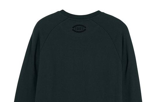 Love Black unisex round neck sweatshirt