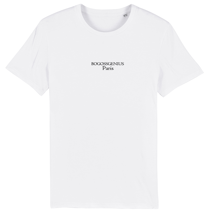 T-SHIRT BLANC MIXTE BOGOSSGENIUS® PARIS - bogossgenius