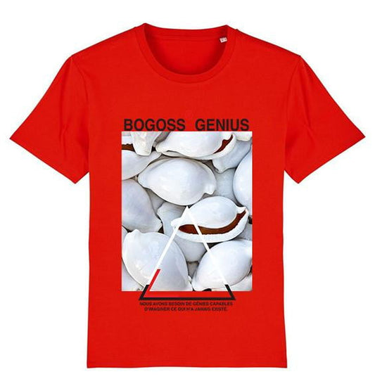Coquillage cauris t-shirt rouge - bogossgenius
