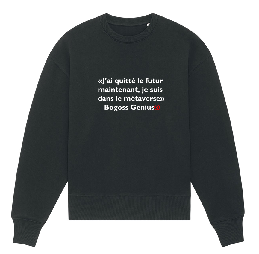 Futur metaverse black sweatshirt BG