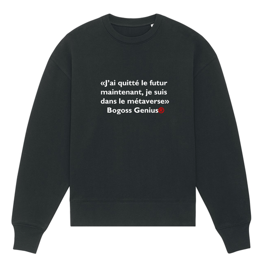 Futur metaverse black sweatshirt BG