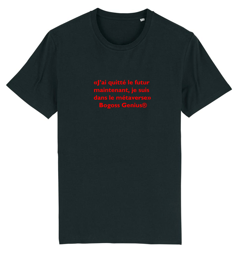 Black t-shirt project future metaverse BG