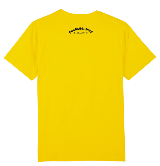 Tee-shirt jaune poisson marquage verticale - bogossgenius