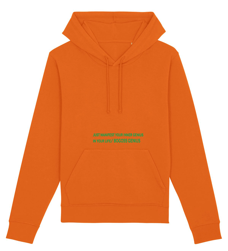 FREE INNER GENIUS - ORANGE HOODED SWEATSHIRT BOGOSSGENIUS