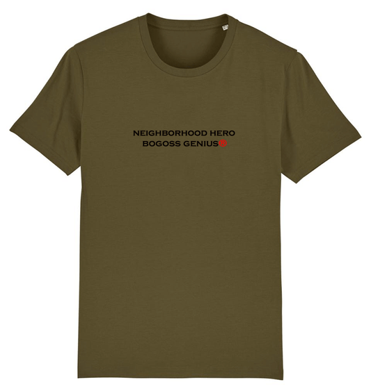 Neighborhood Hero BG Printed Khaki T-Shirt