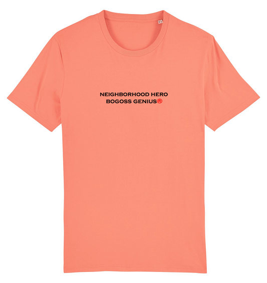 Neighborhood Hero organic cotton t-shirt Sunset Orange - SOLD OUT