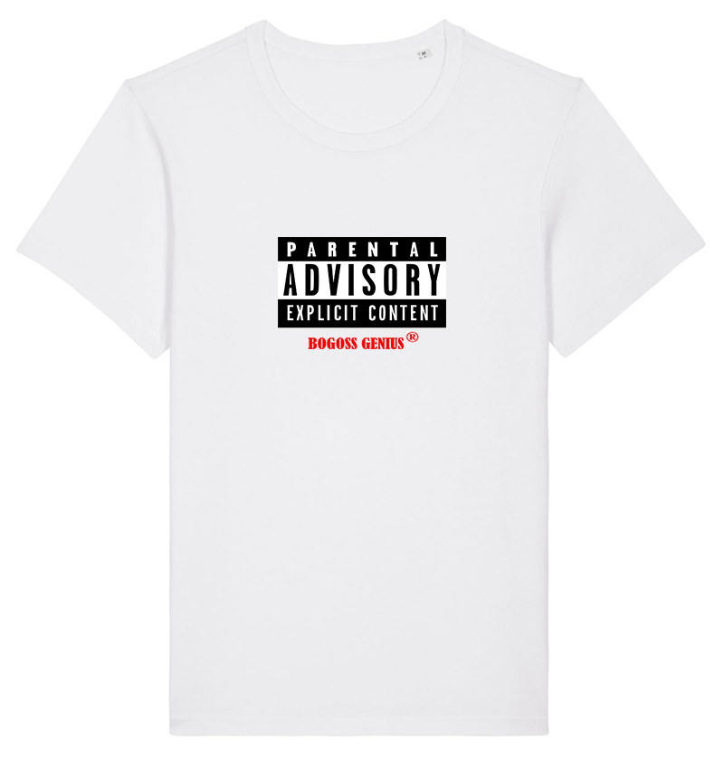 Explicit content t-shirt blanc à manches courtes