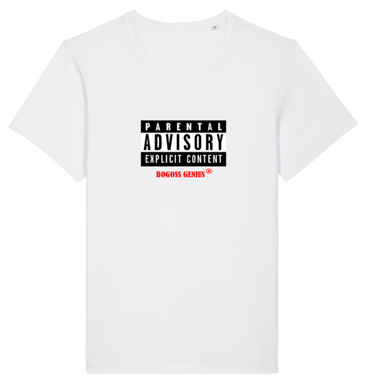 Explicit content t-shirt blanc à manches courtes