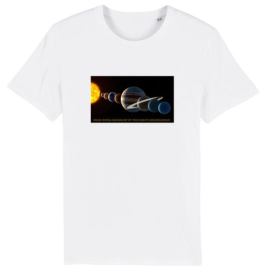 Alignement des planètes tee shirt blanc - bogossgenius