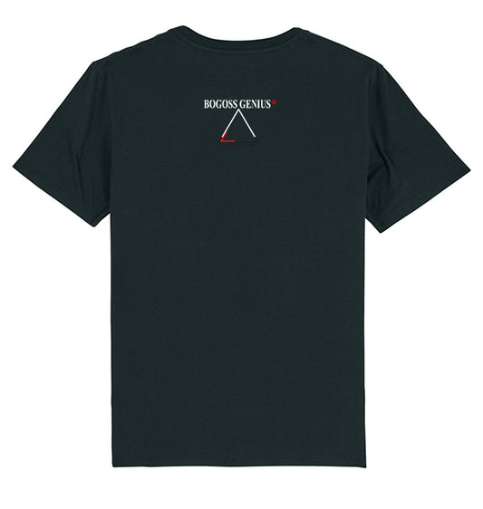T-shirt noir lion rouge BG - bogossgenius