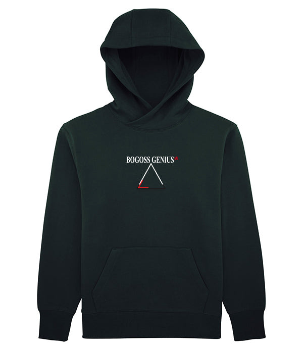 sweat noir à capuche lion rouge bg - bogossgenius