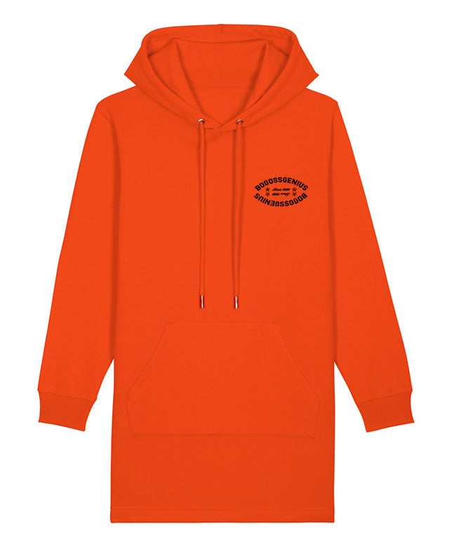 Robe sweat capuche Orange animal girafe-bogossgenius design - bogossgenius