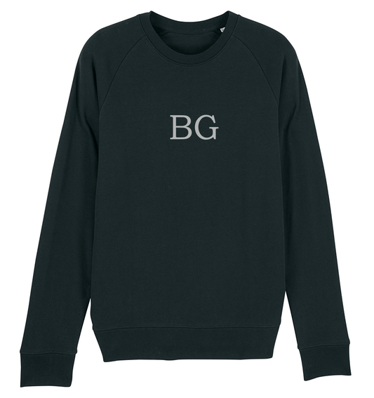 bogossgenius® organic cotton black sweatshirt
