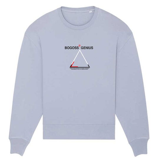unisex crew neck sweatshirt in serene blue color