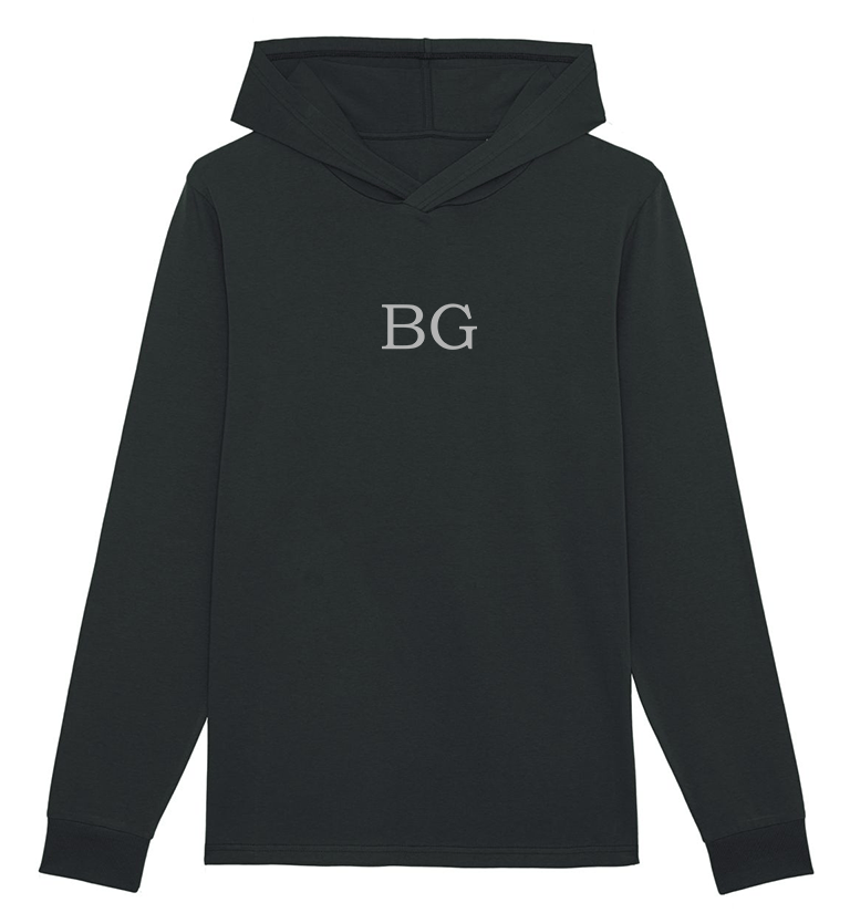 Long sweat black à capuche BG - Sold out