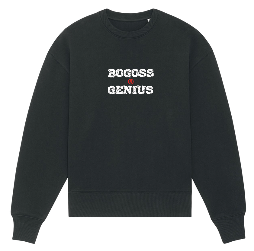 BLACK BOGOSS GENIUS® CRACKED SWEATSHIRT