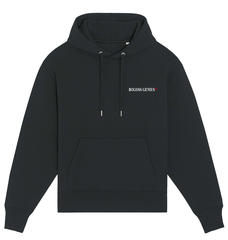 Black hoodie with heart logo Bogoss Genius*
