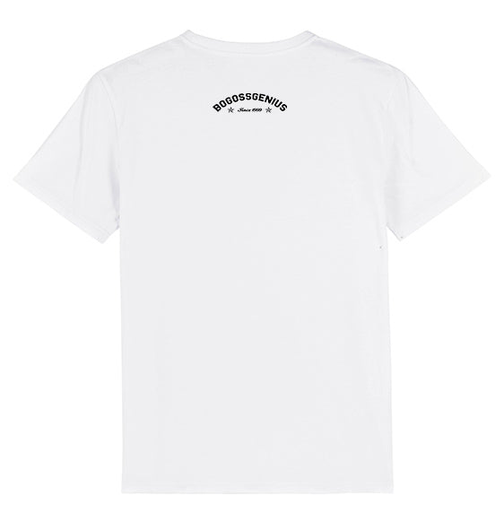 T-SHIRT BLANC IMPRIMÉ NOIR Ù - bogossgenius