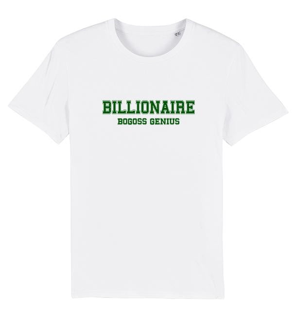 BOGOSSGENIUS BILLIONAIRE TSHIRT BLANC - bogossgenius