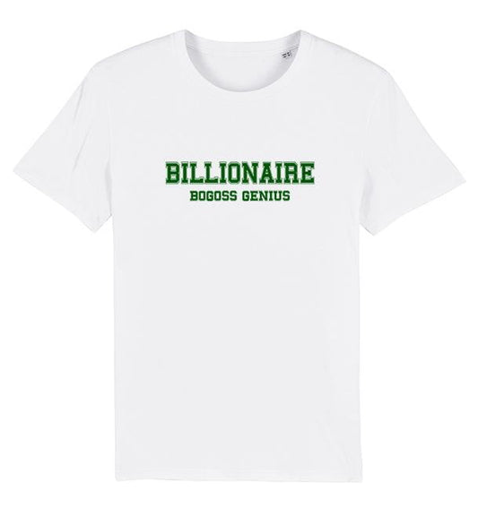 BOGOSSGENIUS BILLIONAIRE TSHIRT BLANC - bogossgenius