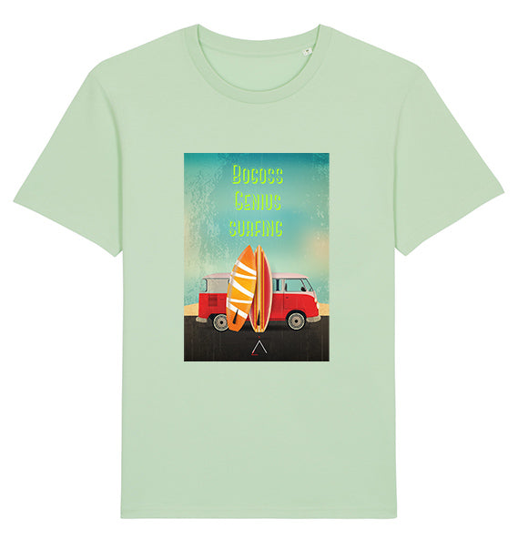 T-shirt vintage white surf - bogossgenius