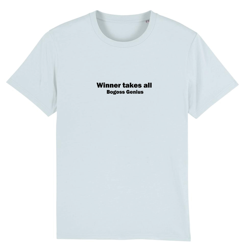 Winner takes all tee shirt bleu ciel - bogossgenius