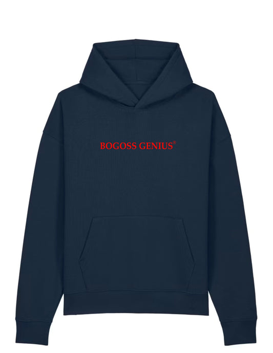 Hoodie sweat-shirt french navy Logo Rouge BOGOSS GENIUS®