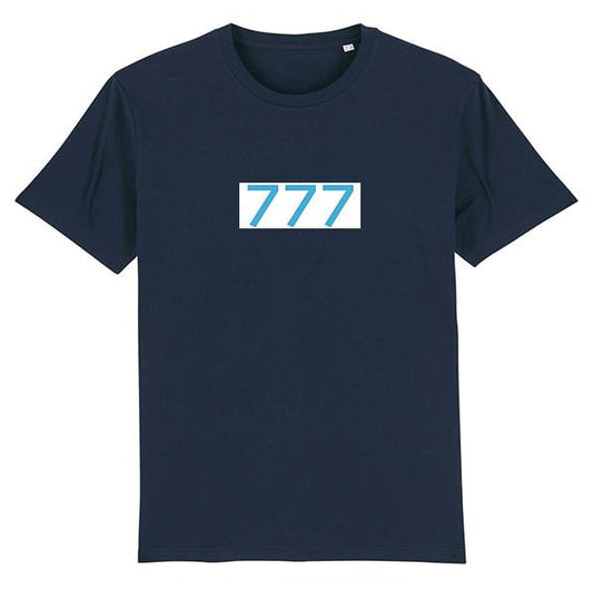 777 tee shirt navy blue - bogossgenius
