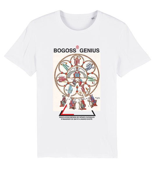 Les 7 arts libératoires t-shirt blanc BG - bogossgenius