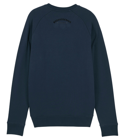 Sweatshirt french navy en coton bio bogossgenius®