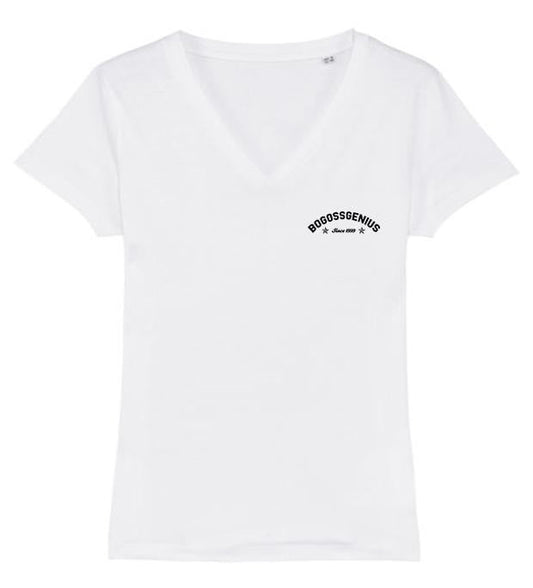 Col V t-shirt blanc - bogossgenius