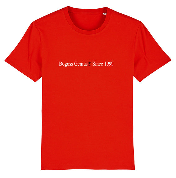 bogossgenius® since 1999 t-shirt rouge - bogossgenius