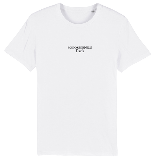 T-SHIRT BLANC MIXTE BOGOSSGENIUS® PARIS - bogossgenius