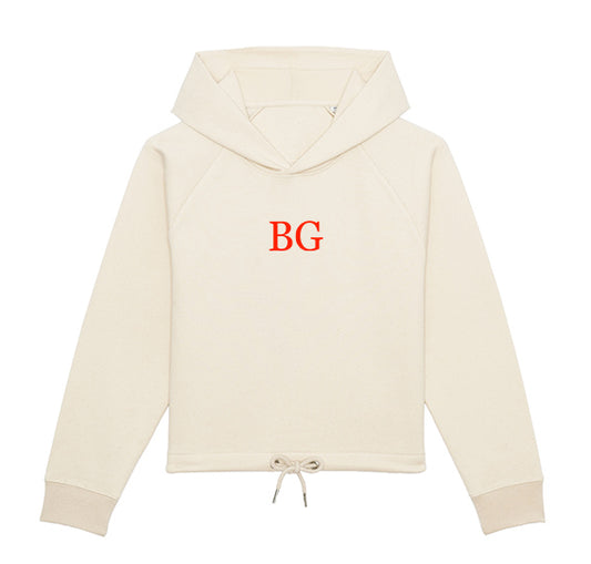 Sweat-shirt capuche court femme BG - bogossgenius